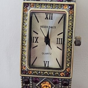 HEIDI DAUS Crystal Cuff Watch